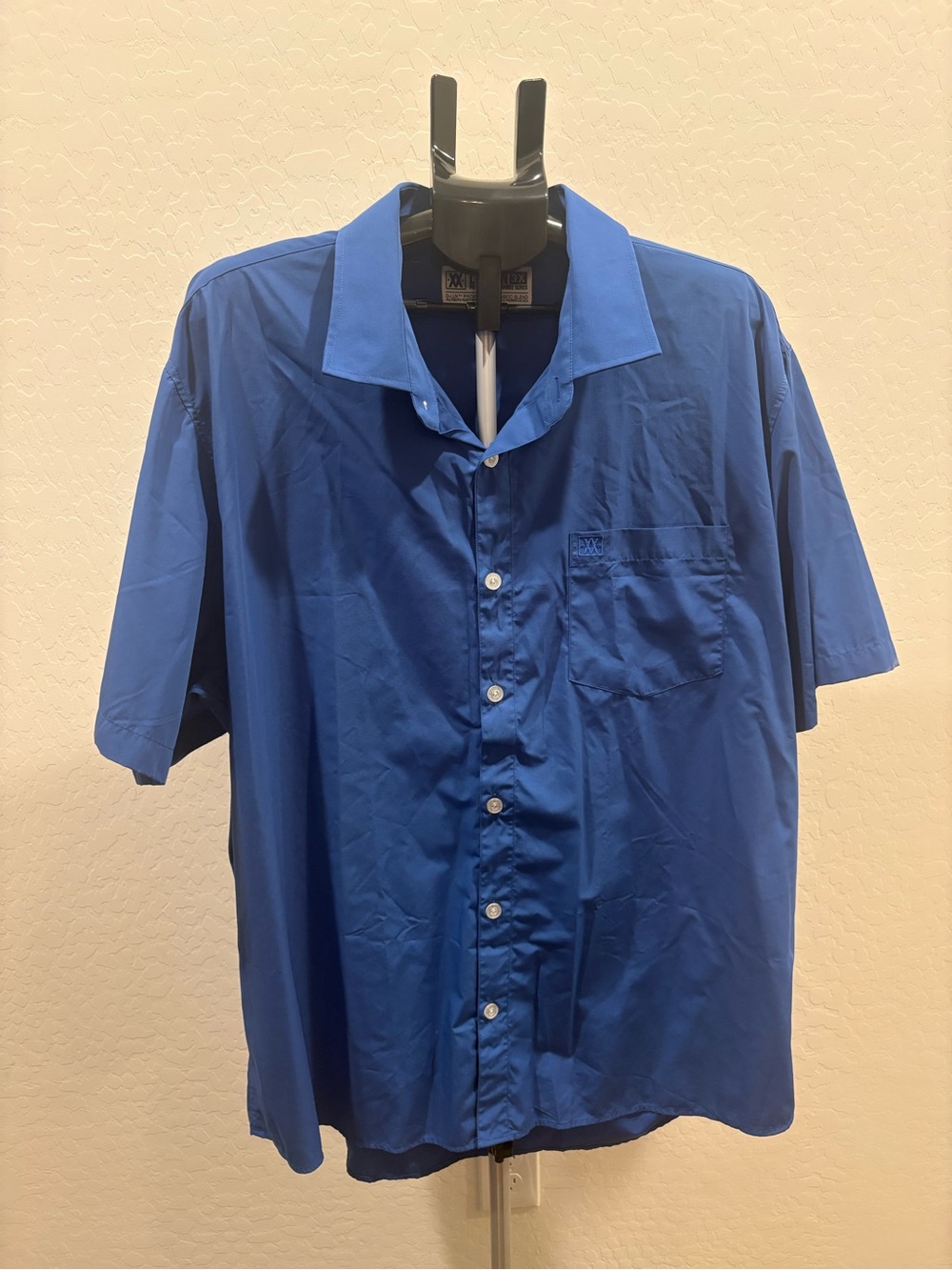 DIXXON Short-Sleeve Casual Button-Down Shirt - Blue